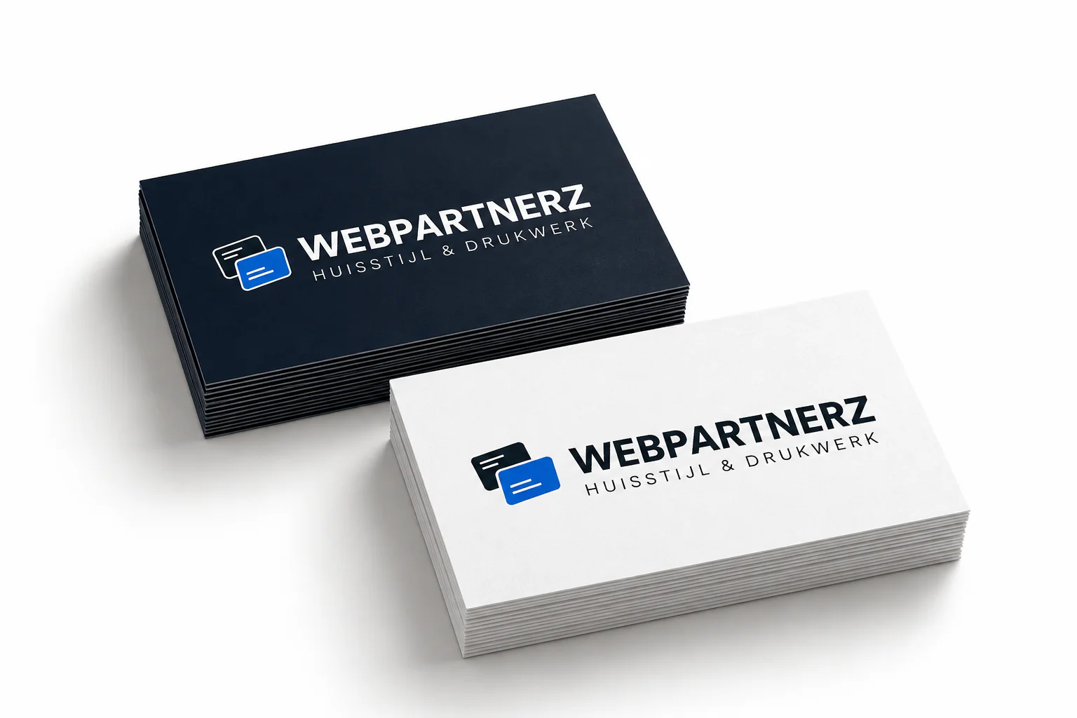 Visitekaartjes van Webpartnerz Huisstijl & drukwerk