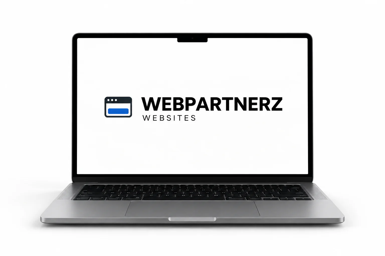 Laptop met het logo van Webpartnerz Websites